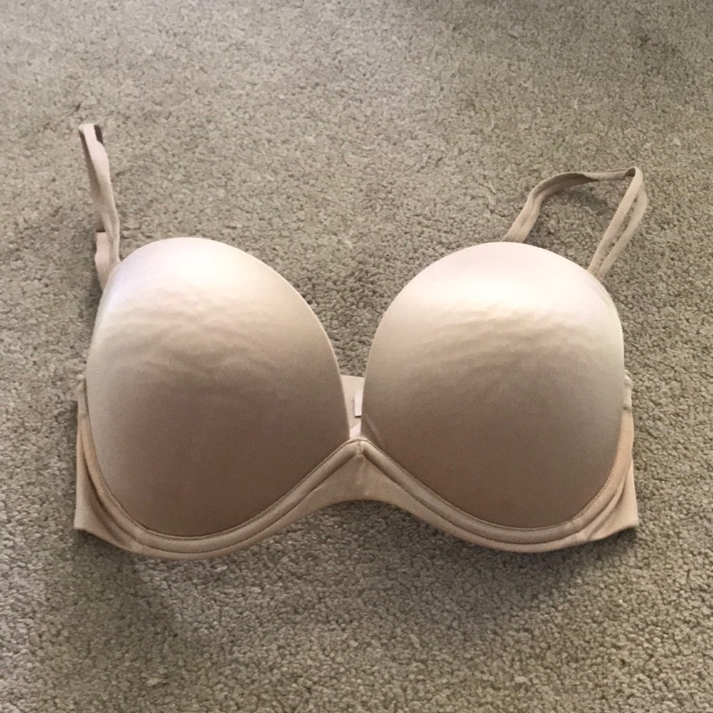 Victoria Secret tan shiny bra! 32DD